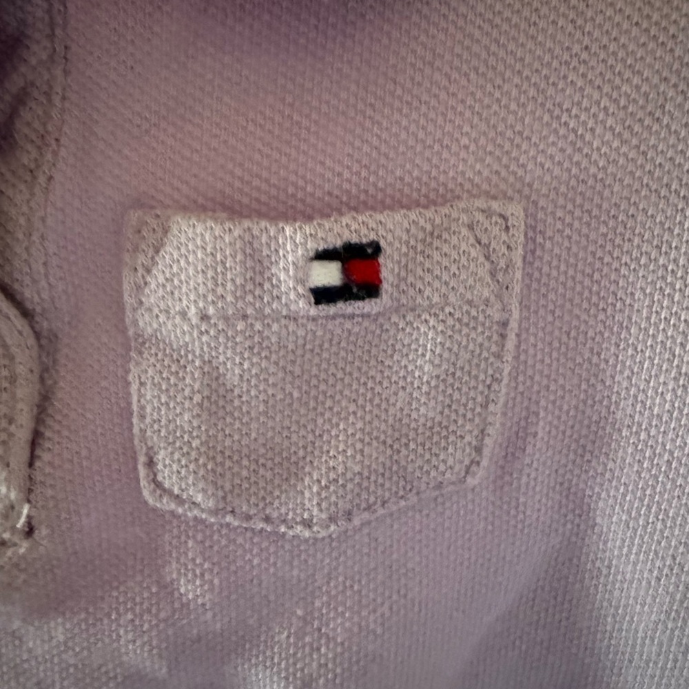 2 Tommy Hilfiger Kids Polos – Stripes & Lavender (Sizes 24M & 3T) - Picture 5 of 15